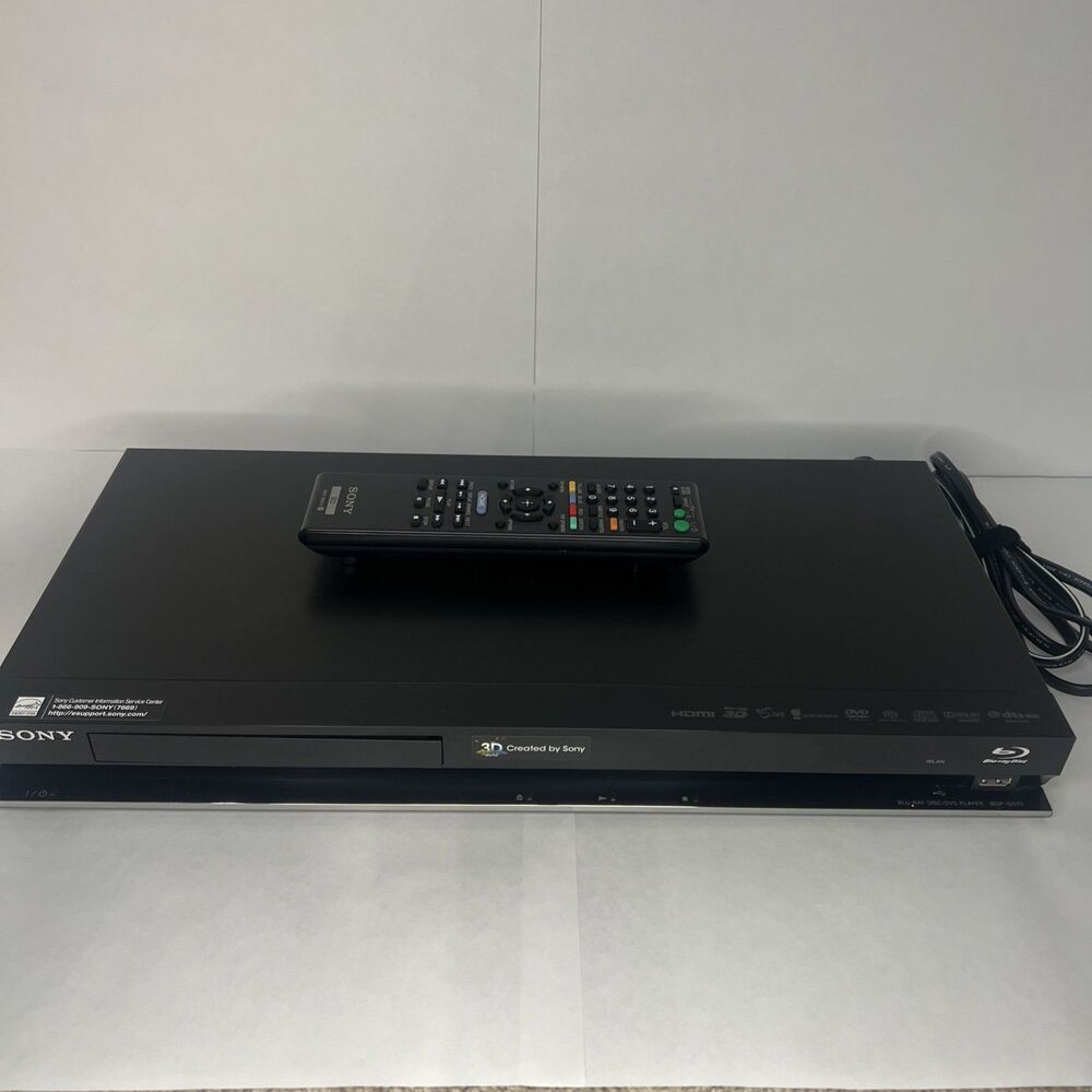 Sony BDP-S570 Blu Ray-Disc DVD Player 3D Play HDMI w/ Remote Tested & Works